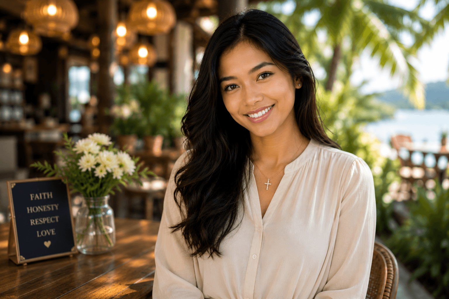 A smiling Filipina woman representing the SintaConnect community